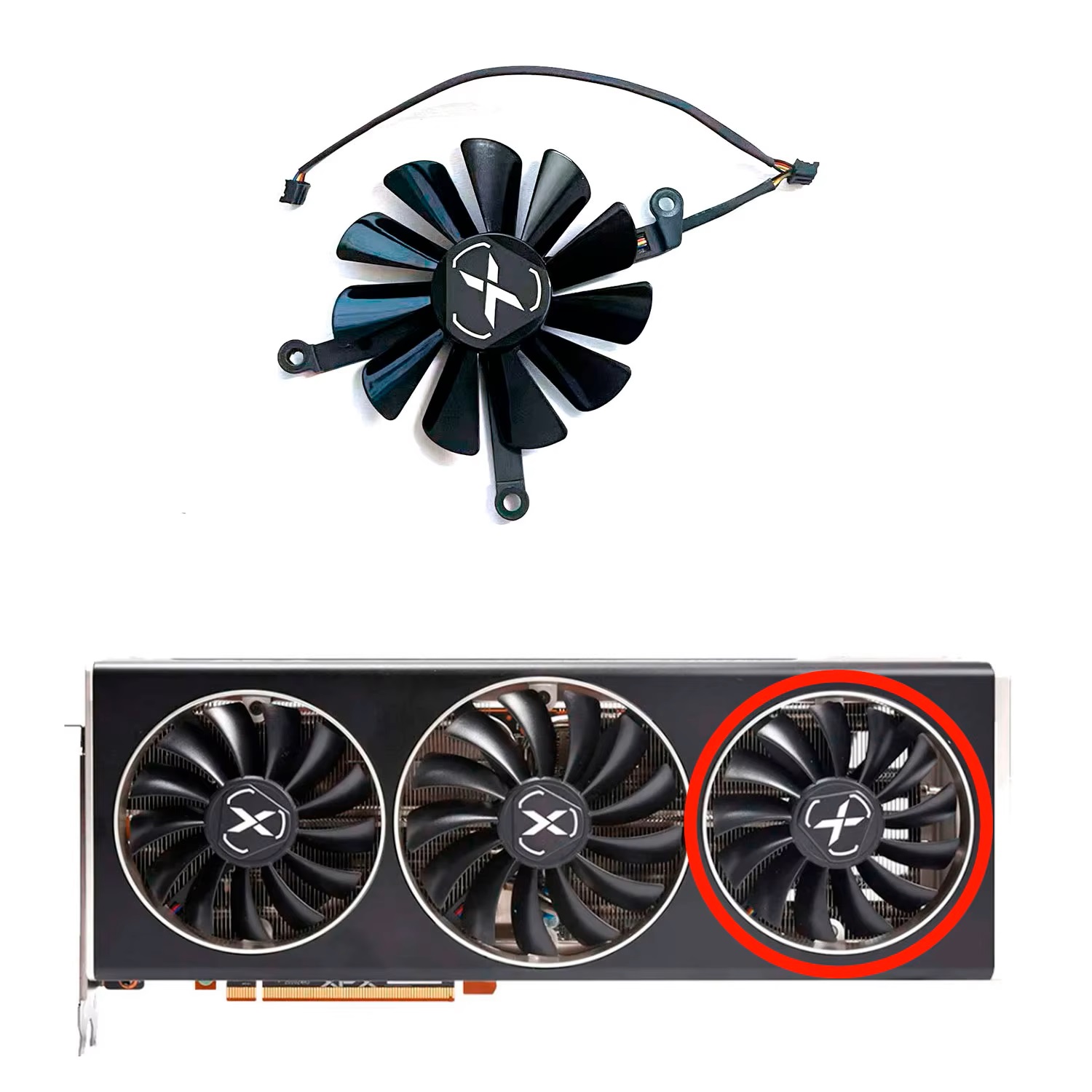 New DIY GPU fan 4PIN 95MM 85MM - Rx 6700 Xt 12Gb Graphics Card review and price