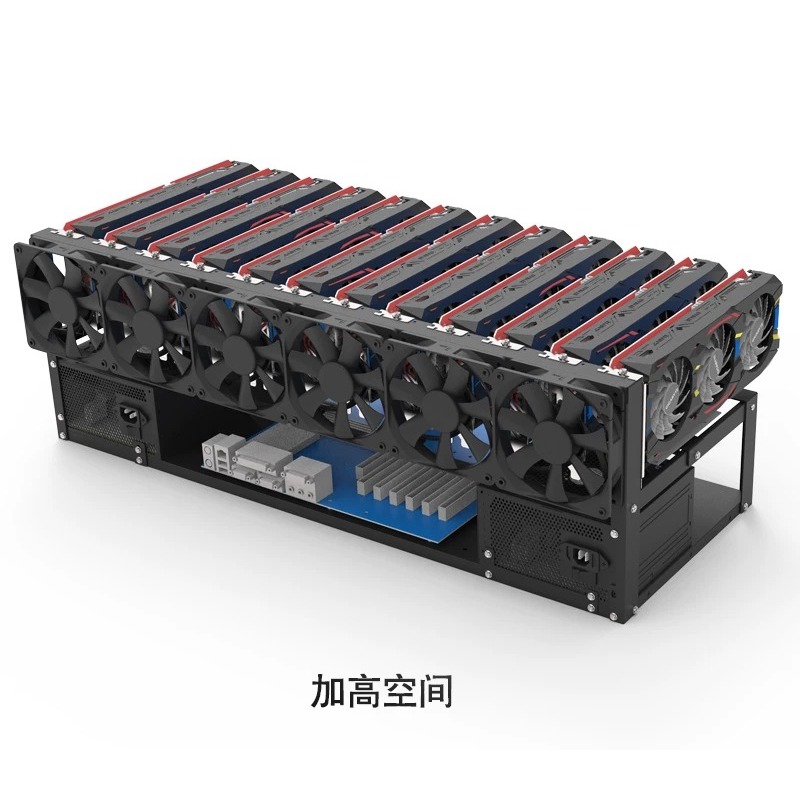 12 GPU Mining Rig Frame Open A - 12 Gpu Open Air Frame Case review and price