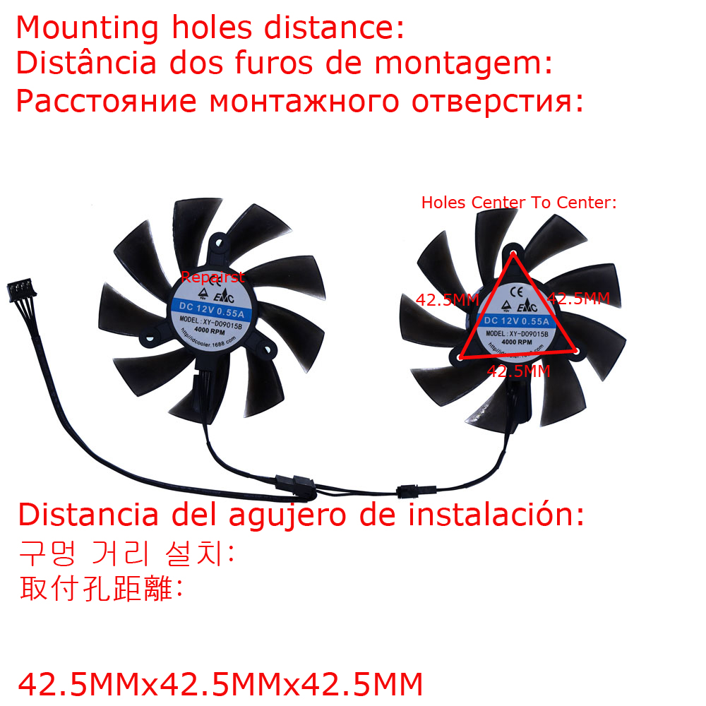 Video Card Fan,XY-D09015B,GPU  - Rx 580 8Gb 2048Sp Gpu review and price